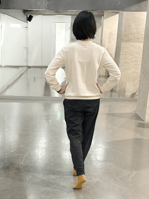 Kさんのレッスン後の正しい歩き方