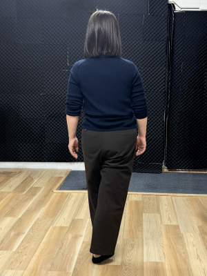 Mさんのレッスン後の正しい軸の歩き方